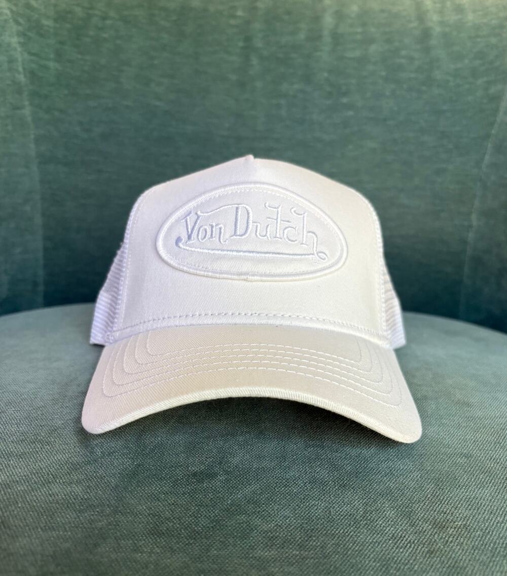 Crisp White Von Dutch Trucker Hat - Brand New with Tags